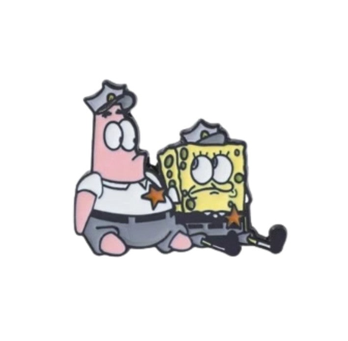 Patricio y Bob Esponja Policias