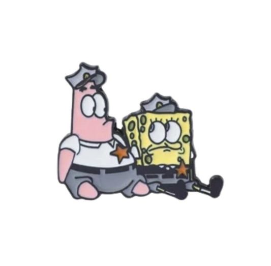 Patricio y Bob Esponja Policias